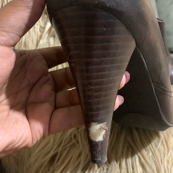 Brown Leather Booties - Picture 4 of 5